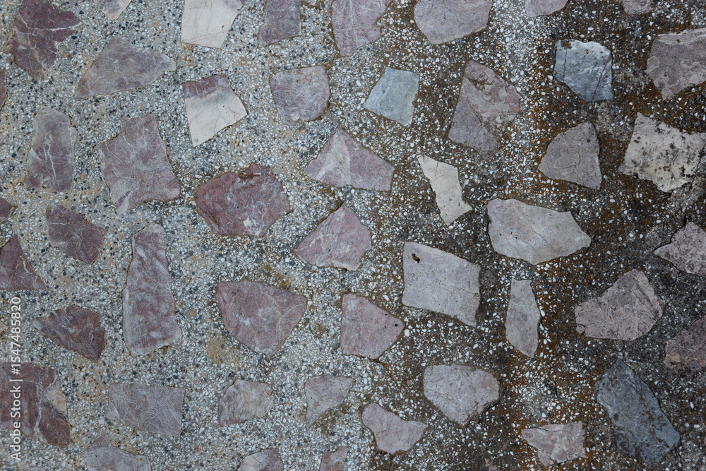 Natural texture of old concrete wall with stone inclusions Natural texture of old concrete wall with stone inclusions