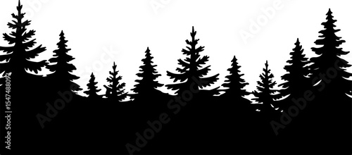 Wilderness Watch: Bear in the Mountain Pines  bear, forest, wild animal,  vector bundle