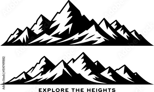 mountains  outdoors, adventure, explore, hiking,  vector bundle