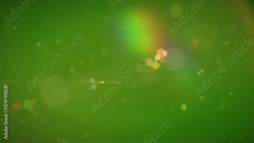 High-Quality Green Screen Footage  Shimmering Particles and Light Leaks for Visual Effects