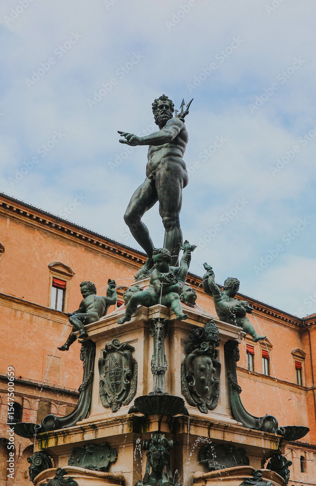 statue of neptune god with fountain statue of neptune god with fountain