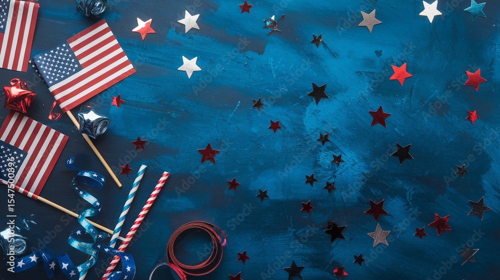 Fototapeta premium 4th of July USA Independence Day Celebration Background