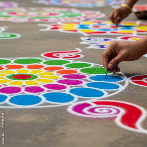 Colorful Rangoli Pattern Cr...