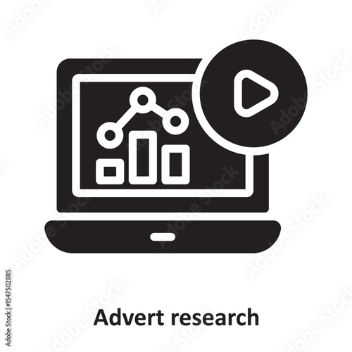 Advert research Vector Icon which can easily modify or edit