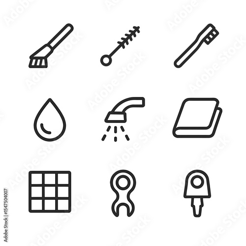 medical icons set