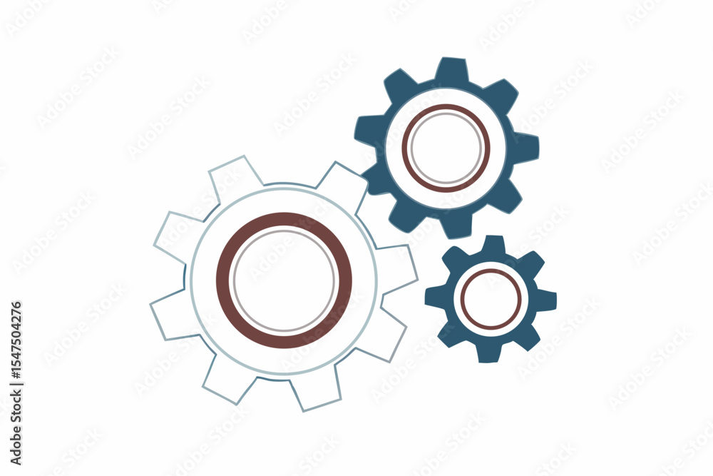 Gear Vector Illustration Set,Minimalist Gear Icon Collection Gear Vector Illustration Set,Minimalist Gear Icon Collection