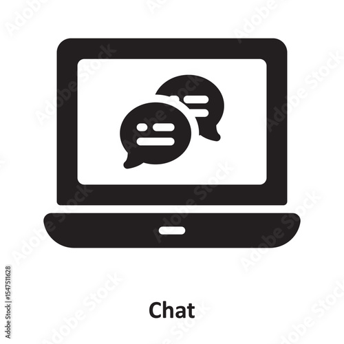 Chat Vector Icon which can easily modify or edit