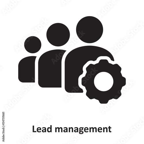 Lead management Vector Icon which can easily modify or edit