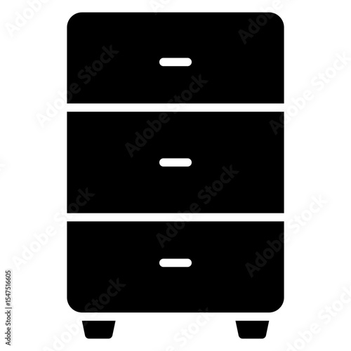Drawers solid icon
