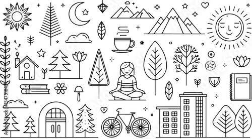travel and tourism icons