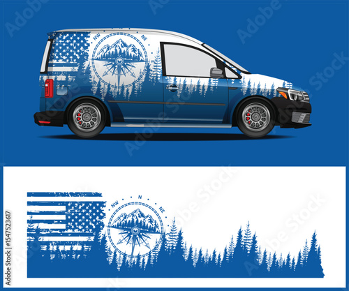 Side view of a dark blue convertible sports car with alloy wheels