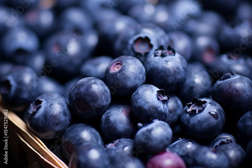 Wallpaper Mural Vibrant Heap of Fresh Organic Blueberries, Rich in Vitamins and Antioxidants, Close-Up Torontodigital.ca