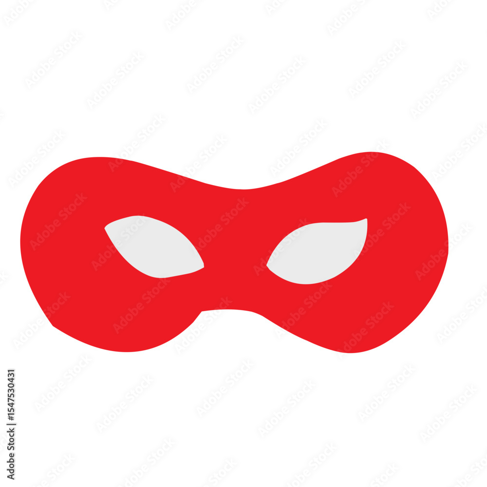 Vector red eye mask Vector red eye mask