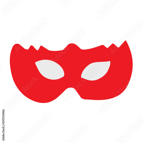 Vector red eye mask