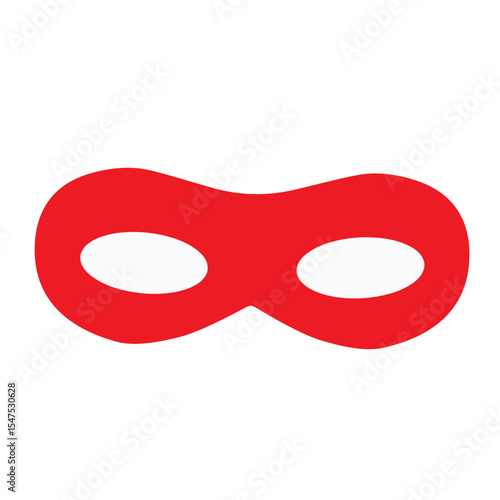 Vector red eye mask