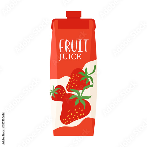 Colorful summer cold drink cartons and bottles with different fruit flavors