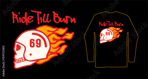 Ride Till Burn Merch Design