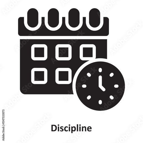 Discipline Vector Icon which can easily modify or edit