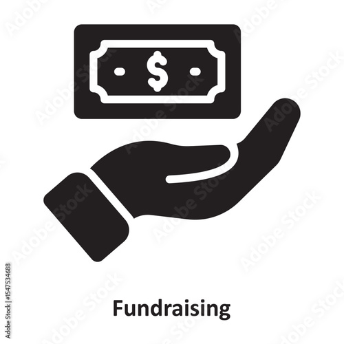 Fundraising Vector Icon which can easily modify or edit