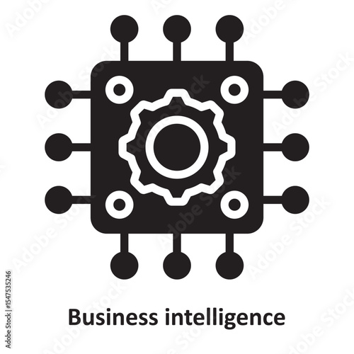Business intelligence Vector Icon which can easily modify or edit
