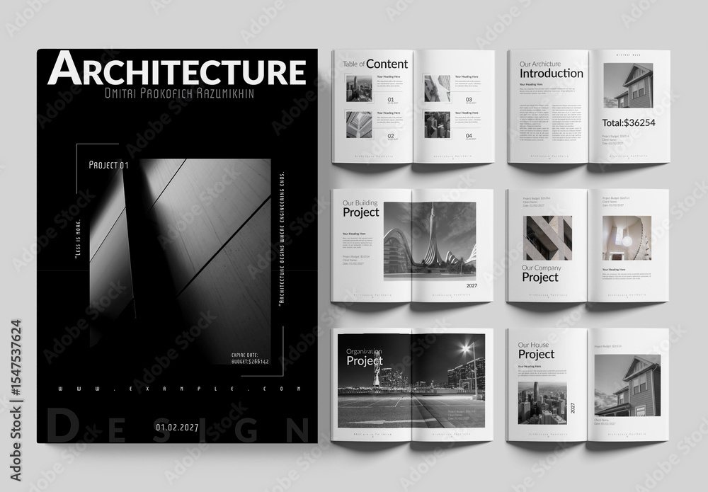 Modern Architecture Design Layout Template Stock Template | Adobe Stock