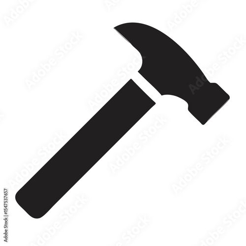Hammer simple icon. Vector illustration