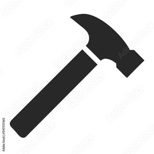 Hammer simple icon. Vector illustration