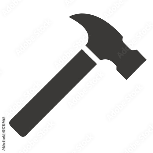 Hammer simple icon. Vector illustration