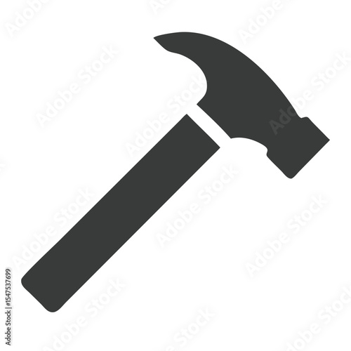 Hammer simple icon. Vector illustration