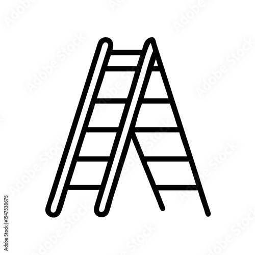 Sturdy stepladder for home improvement projects.  This reliable stepladder provides safe access to high places.  Use this sturdy stepladder image for DIY guides or home maintenance advertisements.