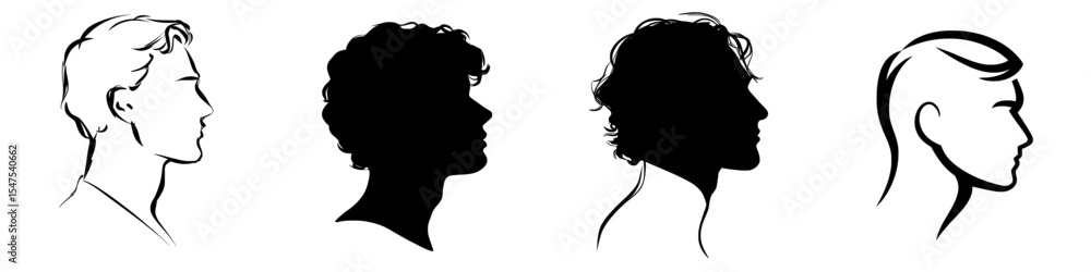 Black Graphic Illustration Clipart EPS Modern of a Human Male Boy Side View Sign Symbol in the Form of a Person Man Face Profile Portrait as a Head Shape Silhouette Icon Black Graphic Illustration Clipart EPS Modern of a Human Male Boy Side View Sign Symbol in the Form of a Person Man Face Profile Portrait as a Head Shape Silhouette Icon