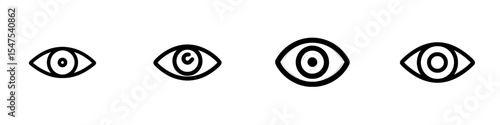 The invisible eye conceals the icon, and the incognito icon remains unseen with the hidden icon set, which includes the vision icon and unsee icons, represented by the eyesight symbol and sight look