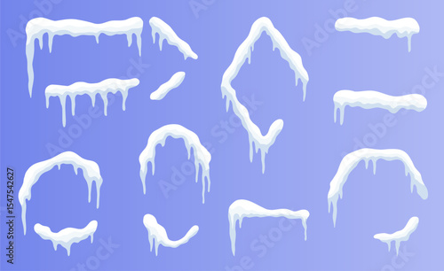 Winter Wonderland Banners: Customizable Shapes for Your Ads