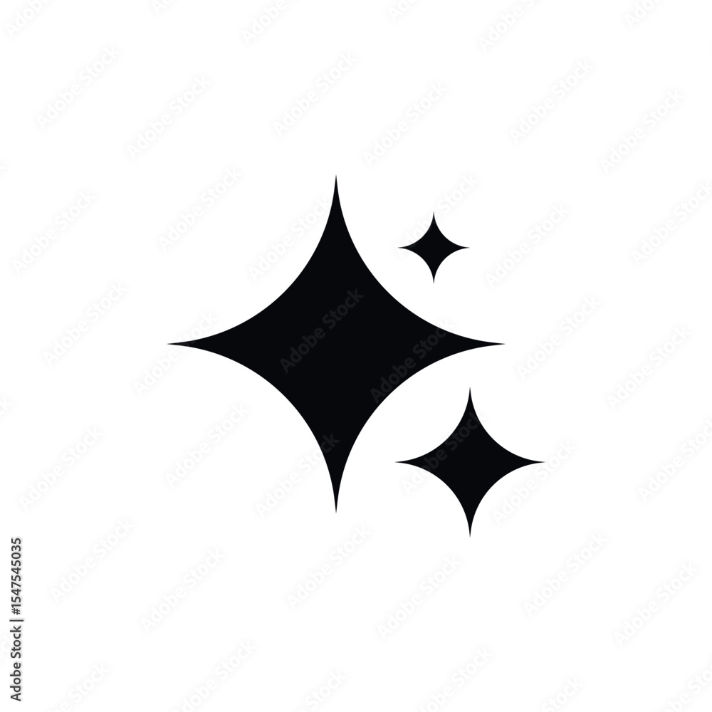 Fototapeta premium Ai generated icon. AI star and square icon. Tools for generate from the text. Computer help assistant. Large data processing concept. Icon element design for app and web. Vector illustration.