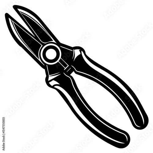 Pliers tool isolated on white background