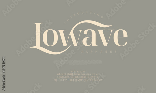 Inspired serif font with soft curves and modern elegance