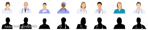 Professional doctor avatars