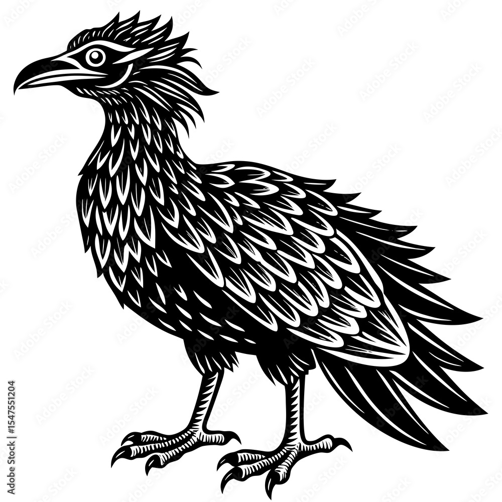 Obraz premium Roadrunner bird illustration isolated on white background