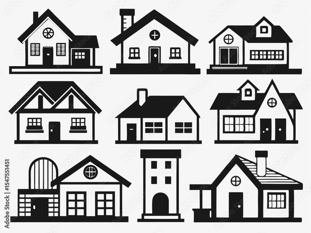 house icons set house icons set