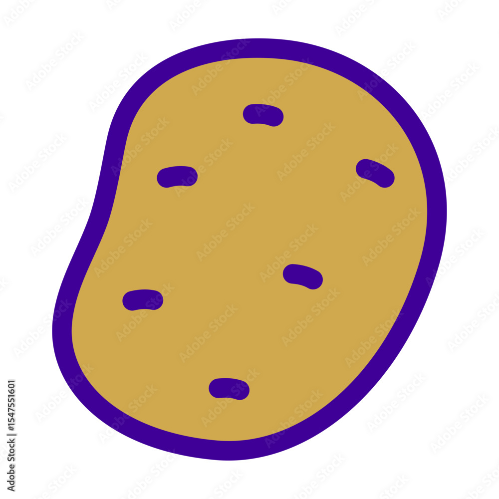 Fototapeta premium vector illustration of potato