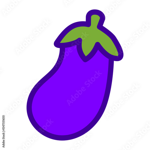 vector illustration of an egg plant