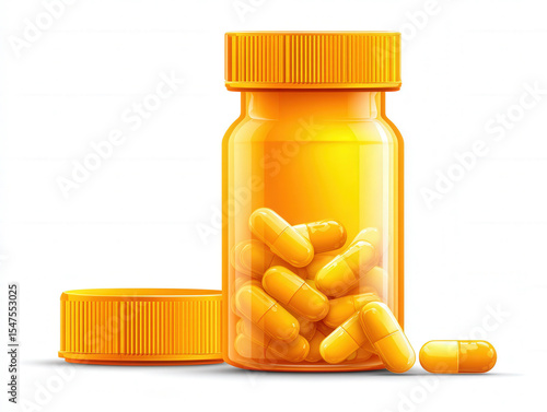 Prescription bottle isolate...