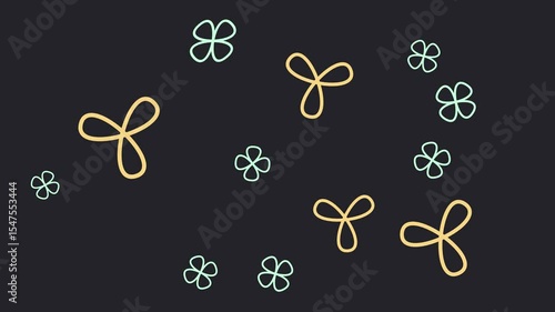 Elegant and Minimalist Floral Pattern for Backgrounds or Designs with Small Flower Accents
