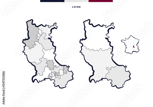 Département de la Loire - Auvergne-Rhône-Alpes (France)	