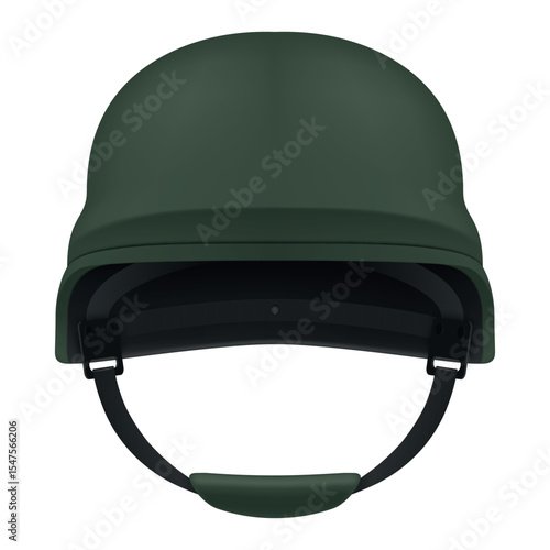Illustration of a tactical military helmet designed for rapid response operations, providing the necessary protection to the squad member.