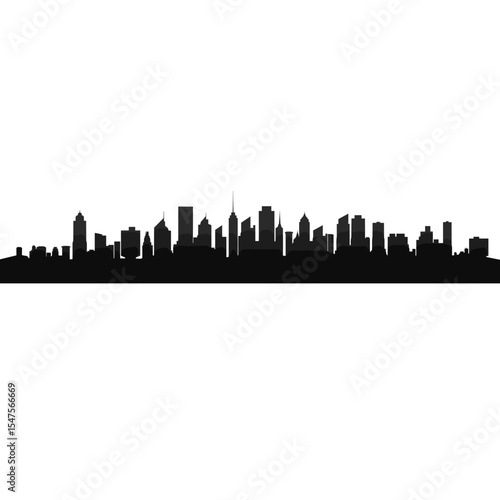 City scape Silhouette silhouette city illustration vector