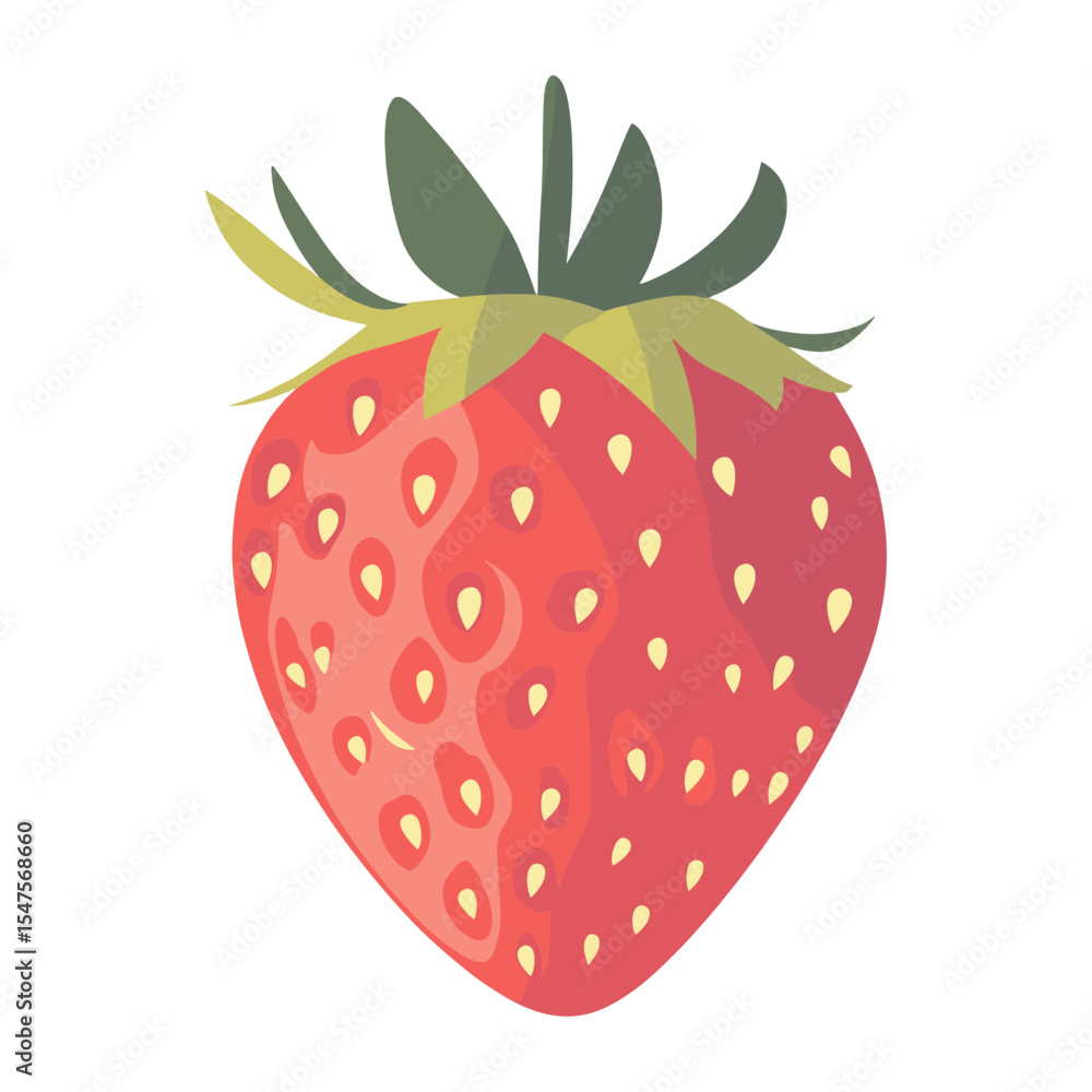Obraz premium Strawberry illustration background fruit vector