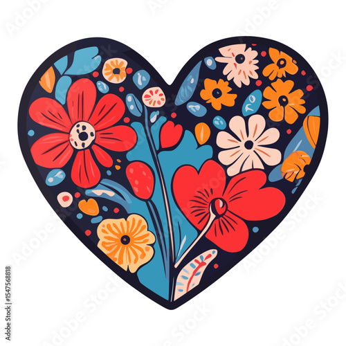 Carttoon heart icon pattern illustration heart-shaped vector