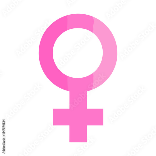 Pink female symbol pink representation feminism vector