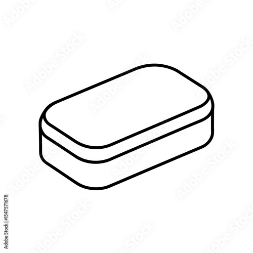 soap bar icon on white background  .svg